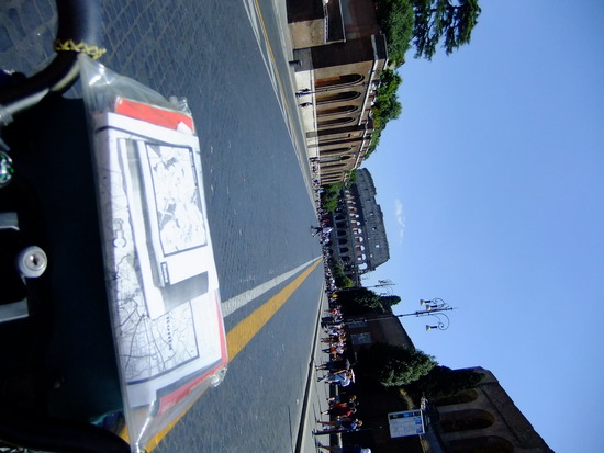 op weg naar het colosseum