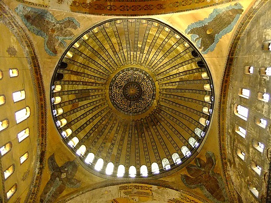 de koepel van de Aya sophia