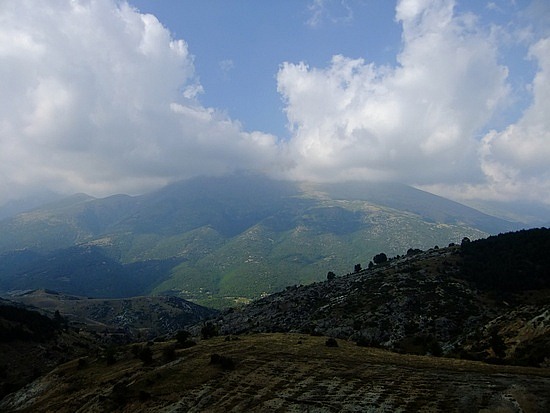 eerste zicht op de olympus